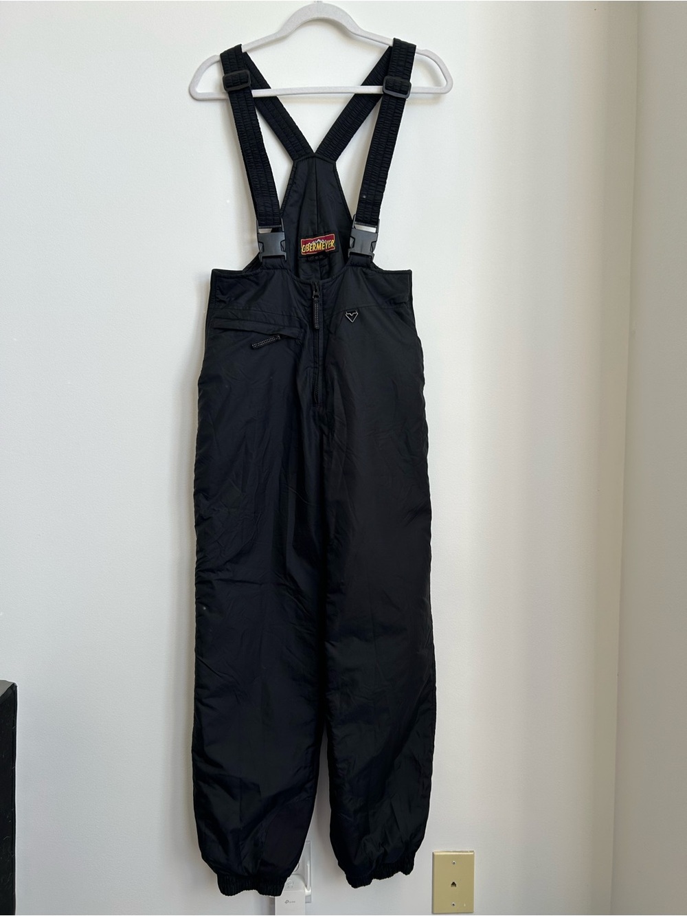 Obermeyer Black Ski Snow Overalls Bib Sz 8